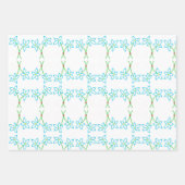 Nostalgische bloemen inpakpapier vel (Voorkant)