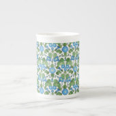 Nostalgische Blue Morning Glory Bone China Mok (Voorkant)