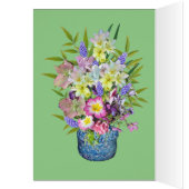 Nostalgische Camper Trailer Moederdag Kaart (Binnen (Links))