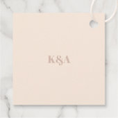 Nostalgische Charm Retro Trouwfoto Bedankjes Labels (Achterkant)