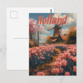 Nostalgische charme:  Holland Briefkaart (Voorkant / Achterkant)