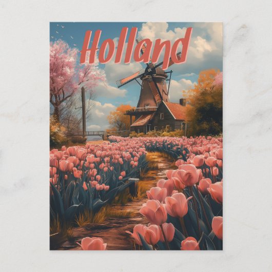 Nostalgische charme:  Holland Briefkaart (Voorkant)