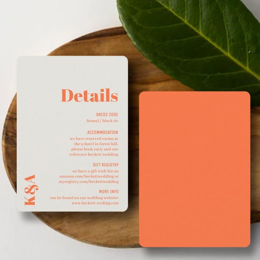 Nostalgische charme Retro bruiloft detail Informatiekaartje