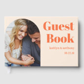 Nostalgische charme retro bruiloft gastenboek (Voorkant)