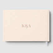 Nostalgische charme retro bruiloft gastenboek (Achterkant)