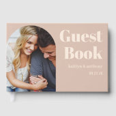 Nostalgische charme retro bruiloft gastenboek (Voorkant)