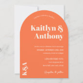 Nostalgische Charme Retro Bruiloft Kaart (Voorkant)