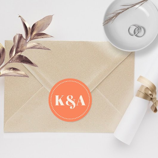 Nostalgische charme retro bruiloft ronde sticker