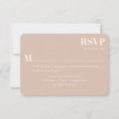 Nostalgische charme retro bruiloft RSVP kaartje (Voorkant)