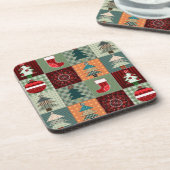 Nostalgische feestdag drankjes onderzetter (Linkerzijde)