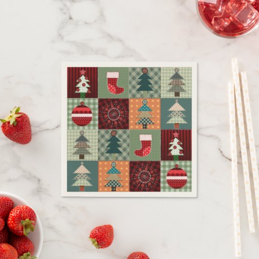 Nostalgische  feestdag servetten (Insitu)