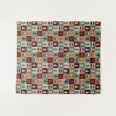 Nostalgische feestdag wandkleed (Voorkant (horizontaal))