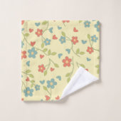Nostalgische Florals Bathroom Towels set Bad Handdoek (Wasdoekje)