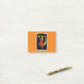 Nostalgische Halloween Good Witch en haar kat Post-it® Notes (Op bureau)