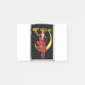 Nostalgische Halloween Good Witch en haar kat Post-it® Notes (Voorkant)