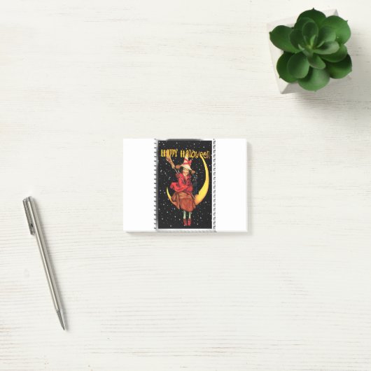 Nostalgische Halloween Good Witch en haar kat Post-it® Notes (Kantoor)