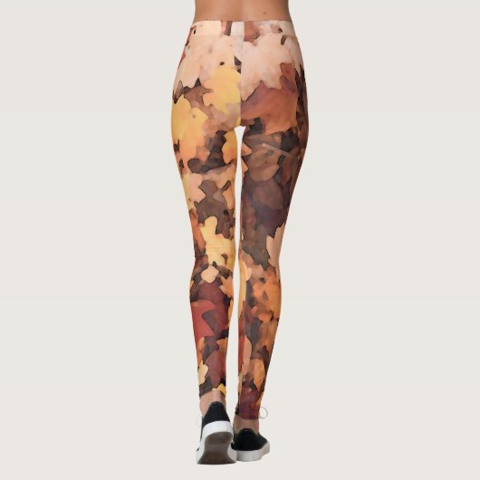 Nostalgische Herfst Foliage | Leggings (Achterkant)
