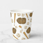  nostalgische honkbal-sport papieren bekers (Rechts)