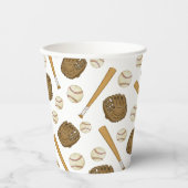  nostalgische honkbal-sport papieren bekers (Voorkant)