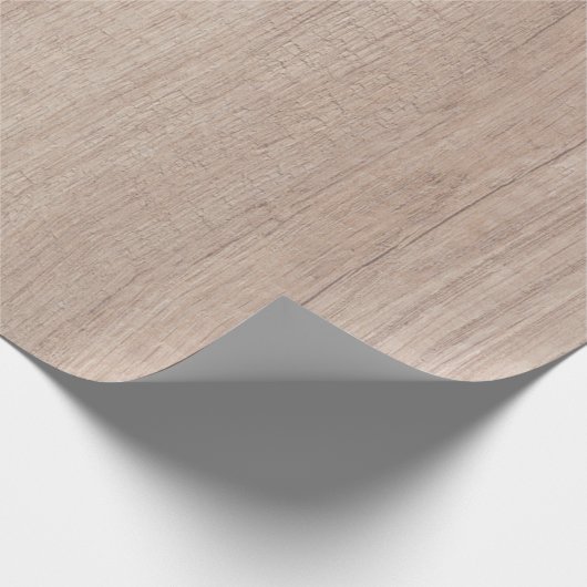 Nostalgische houten look elegante rustieke Natuur Cadeaupapier (Hoek)