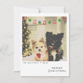 Nostalgische Instant Photo Christmas Kaart (Voorkant)
