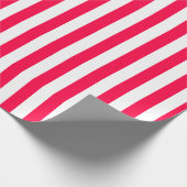 Nostalgische Kerst Classic Sjabloon Rood Wit Cadeaupapier (Hoek)