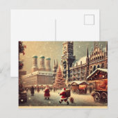 Nostalgische Kerst in München - Kerstsfeer Feestdagenkaart (Voorkant / Achterkant)