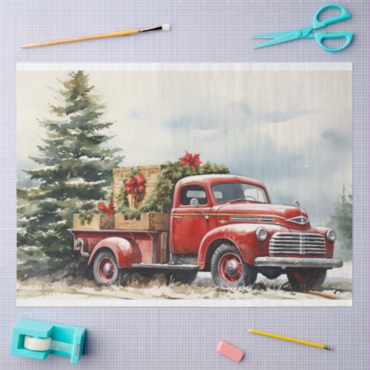 Nostalgische kerstboom Boerderij Delight Tissuepapier (Craft)