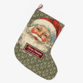 Nostalgische kerstkous  ouderwets grote kerstsok (Voorkant (Hangend))