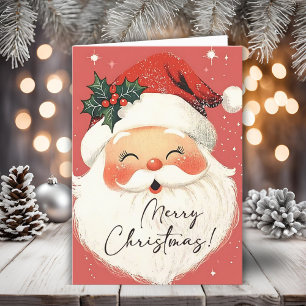 Nostalgische Kerstman  Vrolijk Kerstfeest Feestdagen Kaart