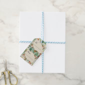 Nostalgische Kitschmas Cadeaulabel (Met Touw)