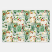 Nostalgische Kitschmas  Inpakpapier Vel (Voorkant)