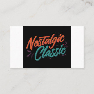 Nostalgische klassieker visitekaartje