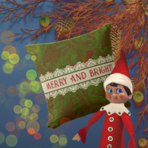 Nostalgische klassieker William Morris Red Holiday Kussen