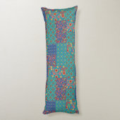 Nostalgische Prints Faux Patchwork Body Pillow Lichaamskussen (Achterkant (Verticaal))