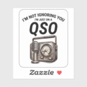Nostalgische QSO  Ham Radio Operator Classic Sticker (Vel)