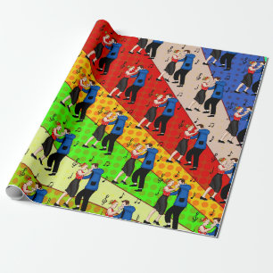Nostalgische Retro 1950-stijl Cadeaupapier