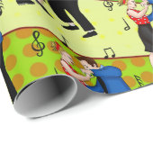 Nostalgische Retro 1950-stijl Cadeaupapier (Rol Hoek)