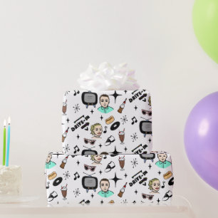 Nostalgische Retro 1950-stijl Cadeaupapier