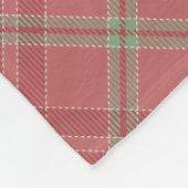 Nostalgische rode kerst fleece deken (Hoek)