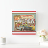 Nostalgische Route 66 Vierkante Klok (Huis)