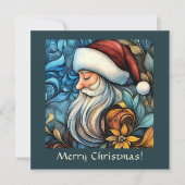Nostalgische  Santa  Feestdagenkaart (Voorkant)