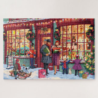 Nostalgische Speelgoed-kerstwinkel Legpuzzel