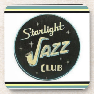 Nostalgische "Starlight Jazz Club" Onderzetter set