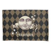 Nostalgische Steampunk Fantasy Kussensloop (Voorkant)