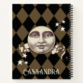 Nostalgische  Steampunk Fantasy Notitieboek (Achterkant)