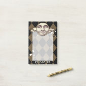 Nostalgische Steampunk Fantasy Post-it® Notes (Op bureau)