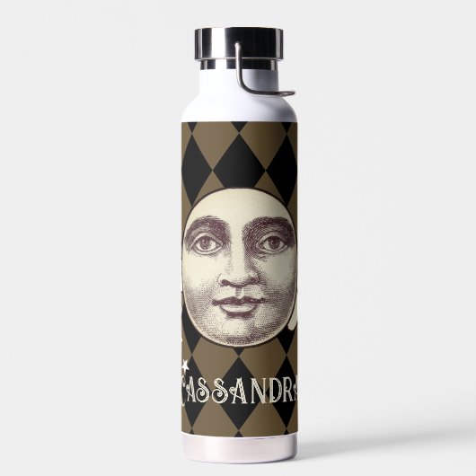 Nostalgische  Steampunk Fantasy Waterfles (Links)