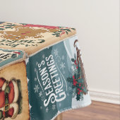 Nostalgische stijl Kerstvakantie Gift Bag Tafelkleed (Voorbeeld)