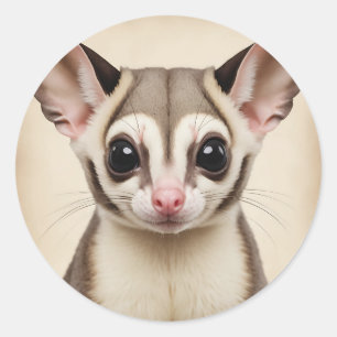 Nostalgische Suikerzweefvliegtuig in vervaagde ret Ronde Sticker